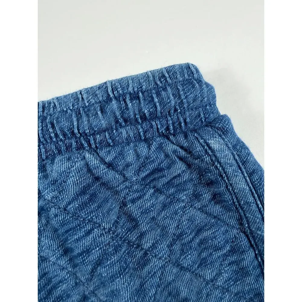 Crewcuts Quilted Cotton Skirt Blue Size 4/5